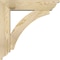 Ekena Millwork Thorton Traditional Rough Sawn Bracket w/ Offset Brace, Douglas Fir, 6"W x 24"D x 24"H BKT0604X24X24THR01RDF - alternate 2